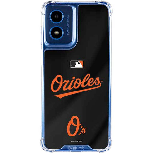 MLB Baltimore Orioles Alternate/Away Jersey Moto G 5G (2024) Clear Case